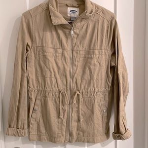 Old Navy Utility Style Jacket Tan Small
